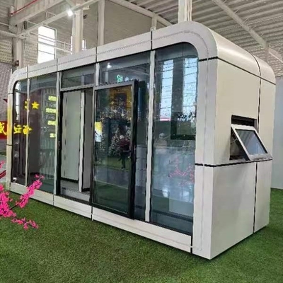 প্রিফ্যাব্রিকেটেড মোবাইল স্টিল স্ট্রাকচার বিল্ডিং অ্যাপল কেবিন ছোট্ট বাড়ি