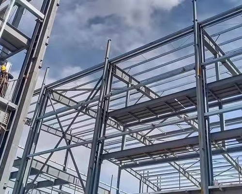 OEM ফায়ারপ্রুফ প্রিফ্যাব ওয়্যারহাউস অফিস স্টিল ফ্রেম কেবিন প্রিফেব্রিকেটেড হোম কিটস