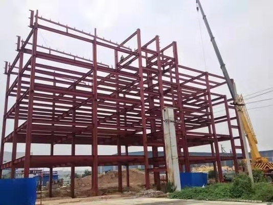 বাংলোর জন্য ফাইবারগ্লাস উল প্রিফেব্রিকেটেড স্টিল ফ্রেম বিল্ডিং