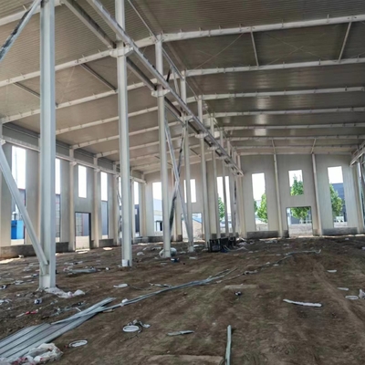 ভারী শিল্প কাঠামো প্রিফেব্রিকেটেড ইস্পাত ওয়ার্কশপ কপিকল সঙ্গে অগ্নিরোধী
