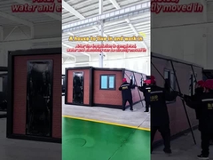 20 ফুট লাল ইট প্যাটার্ন সম্প্রসারণ কনটেইনার ঘর